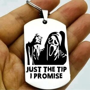 Ghostface Scary Movie Horror Art Stai Less Steel Keychain